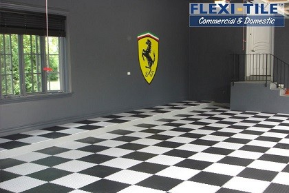 Werkstattboden - Flexi-Tile PVC Werkstattfliesen