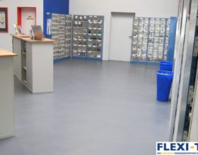 Flexi-Tile als PVC Gewerbeboden